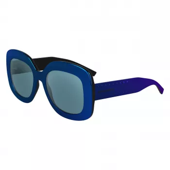 KARL LAGERFELD KL6165S-400 Moteriški akiniai nuo saulės Kvadratiniai Plastikiniai Visiškai įrėminti Pilko gradiento lęšiai 53/19/140 mm