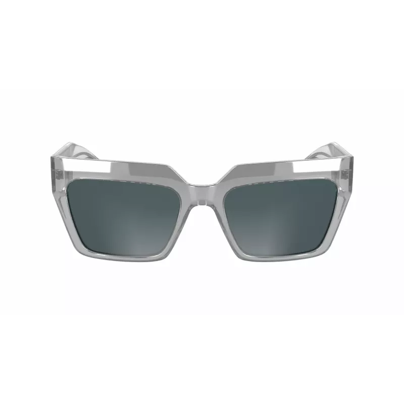 KARL LAGERFELD KL6181S551900 Moteriški katės akies formos akiniai nuo saulės juodi pilki gradientiniai 55/19/140 mm
