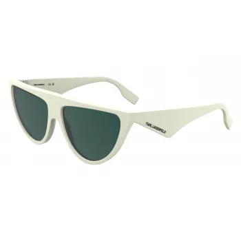 KARL LAGERFELD KL6185S591410 Moteriški drugelio formos akiniai nuo saulės juodi/pilki 59mm