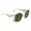 Moteriški akiniai nuo saulės KARL LAGERFELD KL6208S-105 - Juodas acetatinis rėmelis, pilki polikarbonatiniai lęšiai, 55 mm