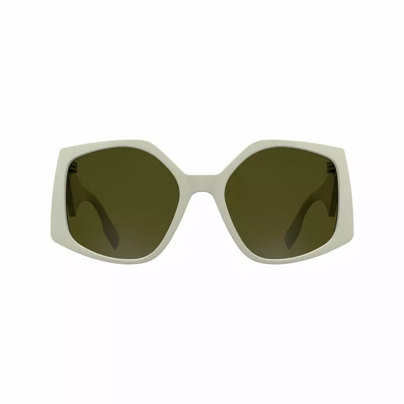 Moteriški akiniai nuo saulės KARL LAGERFELD KL6208S-105 - Juodas acetatinis rėmelis, pilki polikarbonatiniai lęšiai, 55 mm