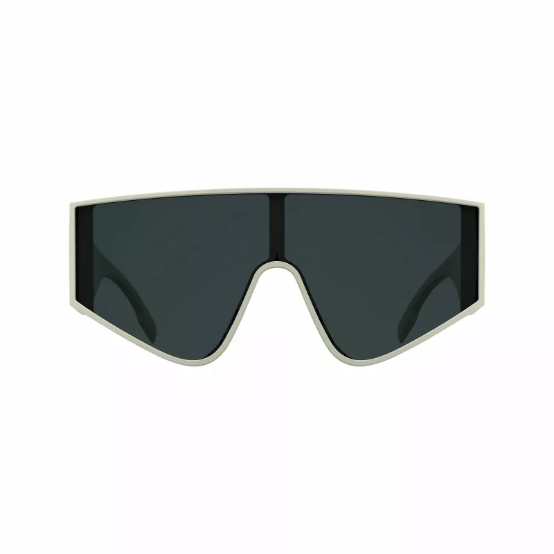 KARL LAGERFELD KL6209S-105 Unisex kvadratiniai akiniai nuo saulės, blizgantis juodas rėmelis, pilki lęšiai, 65/19/140 mm