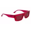 KARL LAGERFELD KLJ6147S Unisex kvadratiniai akiniai nuo saulės - Juodas acetatinis rėmas, pilki polikarbonatiniai lęšiai 56mm