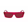 KARL LAGERFELD KLJ6147S Unisex kvadratiniai akiniai nuo saulės - Juodas acetatinis rėmas, pilki polikarbonatiniai lęšiai 56mm