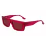KARL LAGERFELD KLJ6147S Unisex kvadratiniai akiniai nuo saulės - Juodas acetatinis rėmas, pilki polikarbonatiniai lęšiai 56mm