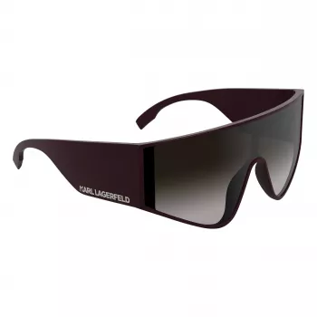 Karl Lagerfeld unisex kvadratiniai akiniai nuo saulės KL6209S-601 juodi/pilki 65-19-140