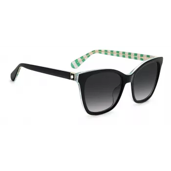 KATE SPADE DESIS807F59O Moteriški akiniai nuo saulės, Havana acetato rėmelis, rudi gradientiniai lęšiai, 55/17/140 mm