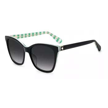 KATE SPADE DESIS807F59O Moteriški akiniai nuo saulės, Havana acetato rėmelis, rudi gradientiniai lęšiai, 55/17/140 mm