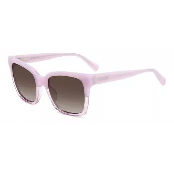 Kate Spade Harlow moteriški akiniai nuo saulės GSB3V - Havana acetatinis rėmelis, rudi gradientiniai lęšiai, 55/20/140 mm