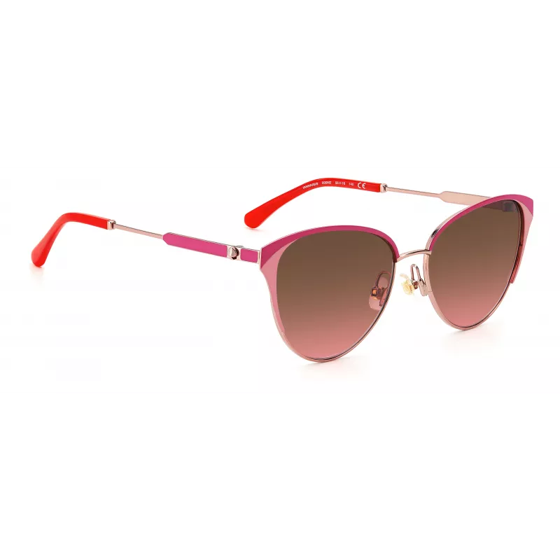 Kate Spade IANNA/G/S moteriški akiniai nuo saulės - juodas rėmelis, pilki lęšiai, 56/17/140 mm