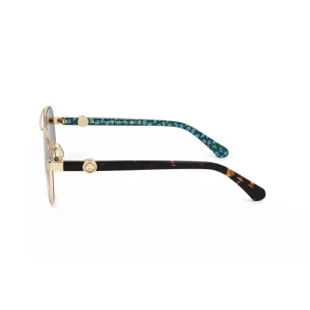Kate Spade Raglan moteriški akiniai nuo saulės - kvadratinis acetatinis rėmelis - UV400 apsauga - 56/17/140 mm