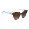 KATE SPADE SAVANNAGSIPRF Moteriški akiniai nuo saulės - Havana acetato rėmelis, rudi gradientiniai lęšiai, 57/17/140 mm