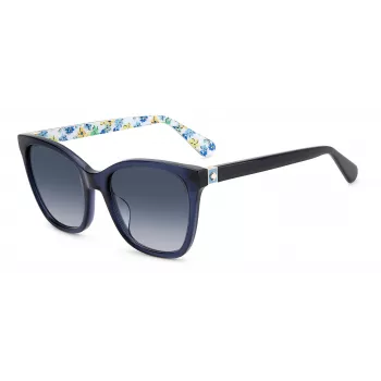 KATE SPADE Moteriški Desi akiniai nuo saulės - poliarizuotas acetatinis rėmelis - lęšis 55mm - juoda/pilka