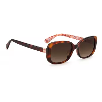 KATE SPADE Moteriški Dionna Cat Eye akiniai nuo saulės - Juodas acetatinis rėmelis su pilkais gradientiniais lęšiais - 52/17/140 mm