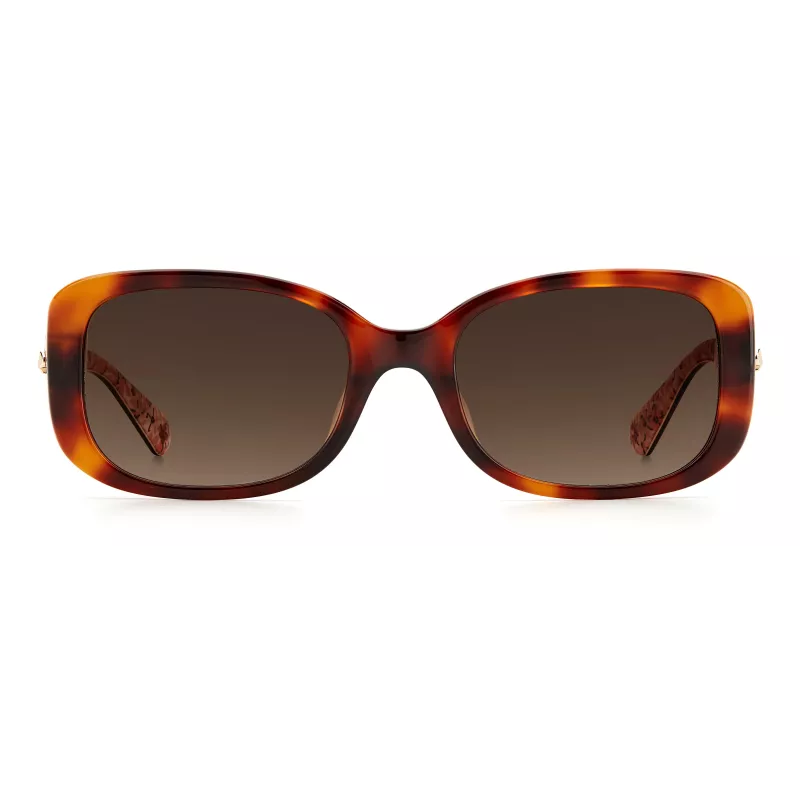 KATE SPADE Moteriški Dionna Cat Eye akiniai nuo saulės - Juodas acetatinis rėmelis su pilkais gradientiniais lęšiais - 52/17/140 mm