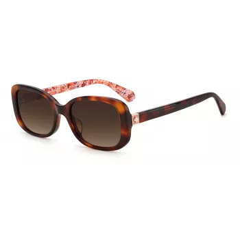 KATE SPADE Moteriški Dionna Cat Eye akiniai nuo saulės - Juodas acetatinis rėmelis su pilkais gradientiniais lęšiais - 52/17/140 mm