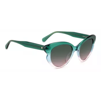 KATE SPADE Women's Elina Cat Eye Sunglasses - Black Frame Grey Gradient Lens 53mm