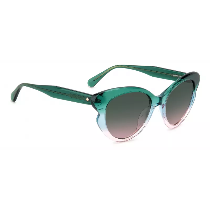 KATE SPADE Women's Elina Cat Eye Sunglasses - Black Frame Grey Gradient Lens 53mm