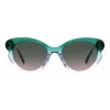 KATE SPADE Women's Elina Cat Eye Sunglasses - Black Frame Grey Gradient Lens 53mm