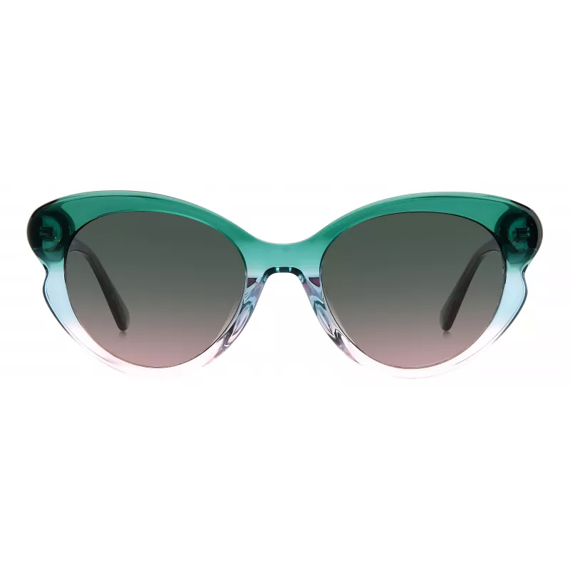 KATE SPADE Women's Elina Cat Eye Sunglasses - Black Frame Grey Gradient Lens 53mm