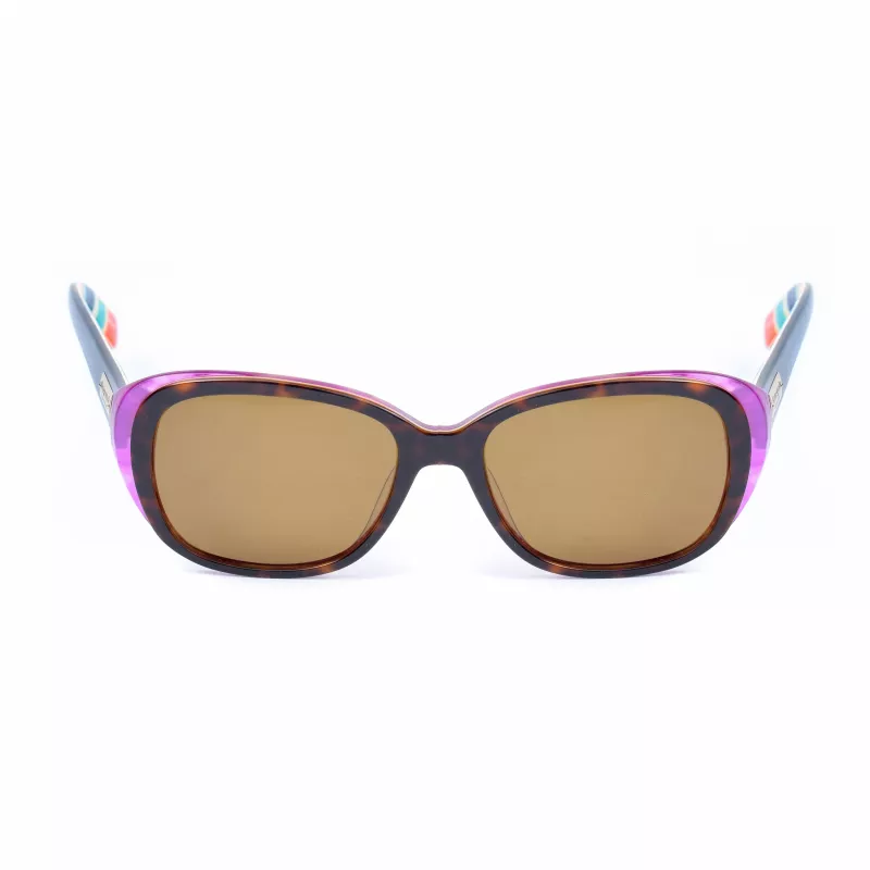KATE SPADE Moteriški akiniai nuo saulės Hilde-P-S - Dark Havana - Poliarizuoti rudi gradientiniai - 54mm