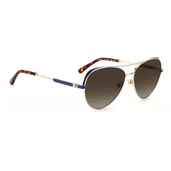 KATE SPADE Moteriški KATALINAGSLKS Drugelio Formos Akiniai Nuo Saulės Tamsiai Havana Pilkas Gradientas 59mm