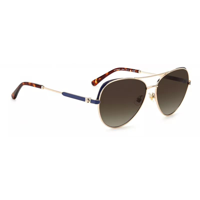 KATE SPADE Moteriški KATALINAGSLKS Drugelio Formos Akiniai Nuo Saulės Tamsiai Havana Pilkas Gradientas 59mm