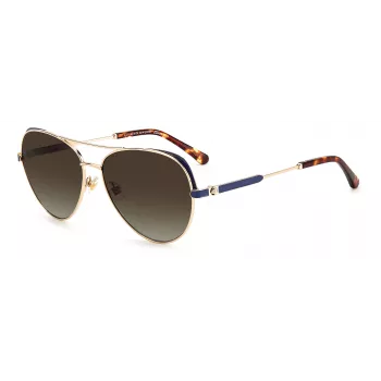 KATE SPADE Moteriški KATALINAGSLKS Drugelio Formos Akiniai Nuo Saulės Tamsiai Havana Pilkas Gradientas 59mm