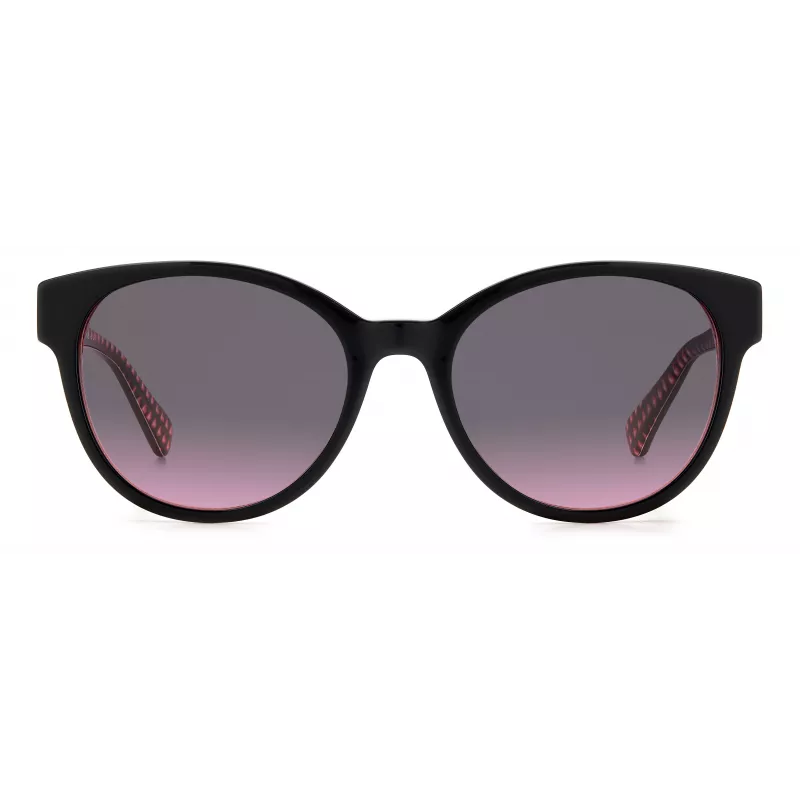 KATE SPADE Moteriški akiniai nuo saulės Nathalie GS807 - Juodas acetatinis rėmelis, pilki gradientiniai lęšiai 55/17/140 mm