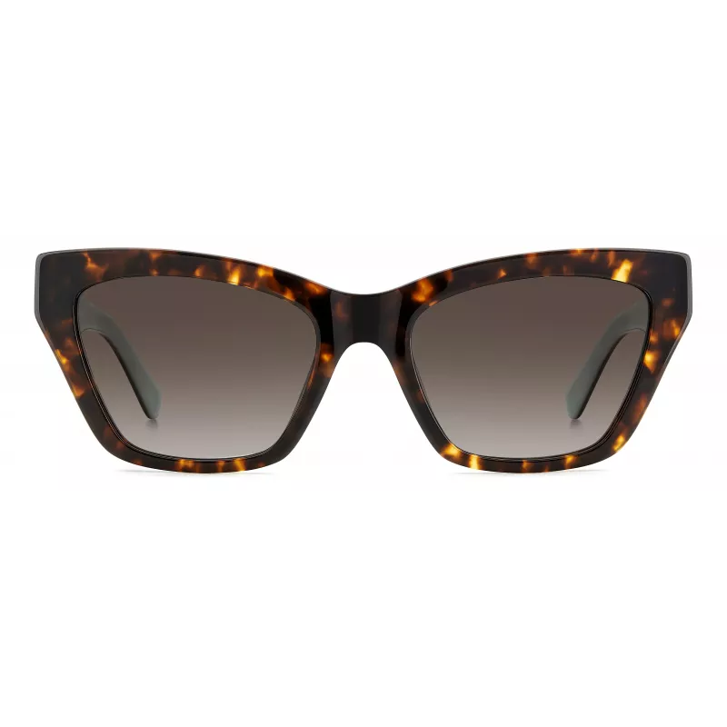 Kate Spade moteriški akiniai nuo saulės FAYGS086F4HA Havana acetatas rudi gradientiniai 54mm