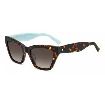 Kate Spade moteriški akiniai nuo saulės FAYGS086F4HA Havana acetatas rudi gradientiniai 54mm
