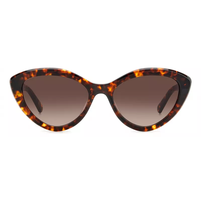 KATE SPADE Moteriški akiniai nuo saulės JUNIGS086F5HA - Juodas acetatinis rėmelis, pilki polikarbonatiniai lęšiai, 55/17/140 mm