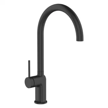 Kawala Black Kitchen Mixer Tap with Swivel Spout 360°