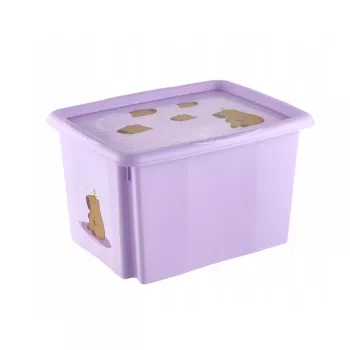 keeeper dėžė su dangčiu 30L Karolina “Capybara” 45x35x27cm Soft Purple