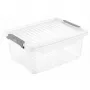 keeeper Clipbox Leonie dėžė su dangteliu, 11,4 L, permatoma, sukraunama, maisto produktams skirta, be BPA, su fiksavimo dangteliu, 37,5 x 28,5 x 16 cm
