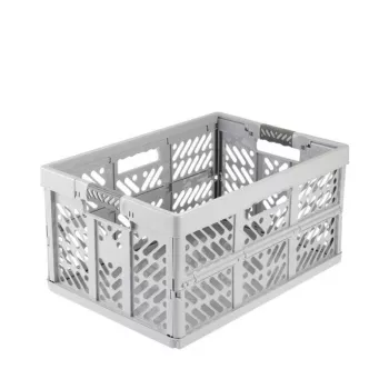 keeeper Folding Box ben 45 L Nordic Grey — keliamoji galia iki 50 kg, sulankstoma laikymo dėžė 54 x 37 x 28 cm