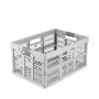 keeeper Folding Box ben 45 L Nordic Grey — keliamoji galia iki 50 kg, sulankstoma laikymo dėžė 54 x 37 x 28 cm