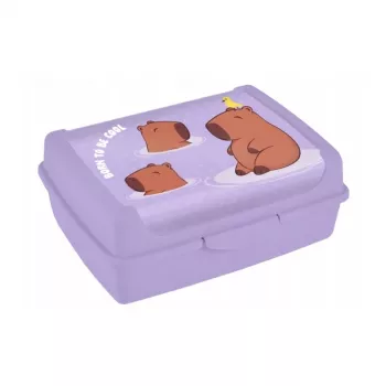 keeeper maisto laikymo indas deco-click-box midi 1L Carla “Capybara” 17x13x7cm švelniai violetinė