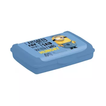 keeeper Maisto laikymo indas Deco-Click-Box Mini 0,5L Carla Minions Hungry šviesiai mėlynas