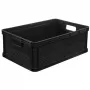 keeeper Robert 45L grafito transportavimo dėžė, 30kg apkrova, 60x40x22cm, sukraunama euro konteineris su dangčiu