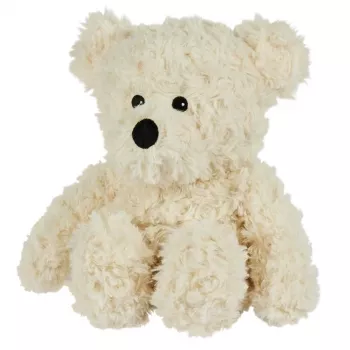 Keel Toys klasikinis rudas meškiukas pliušinis žaislas, 25 cm, perdirbtas užpildas, satino kaspinas, CE sertifikuotas, tinka nuo gimimo
