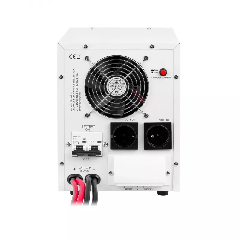 KEMOT PROsinus-2200 gryno sinusinio signalo keitiklis su 12V įkrovimo funkcija, 230V, 2200VA/1600W