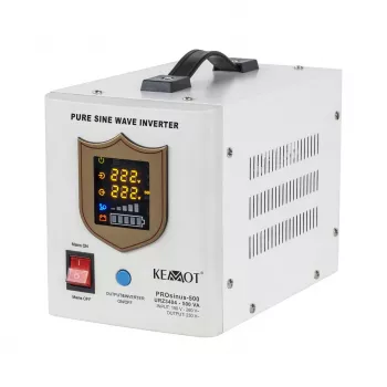 KEMOT PROsinus-500 gryno sinuso keitiklis su UPS funkcija 12V 230V 500VA/300W