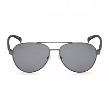 KENNETH COLE KC1318-5808A Vyriški akiniai nuo saulės – klasikinis stačiakampis metalinis rėmas su UV400 apsauga (58/15/140 mm)