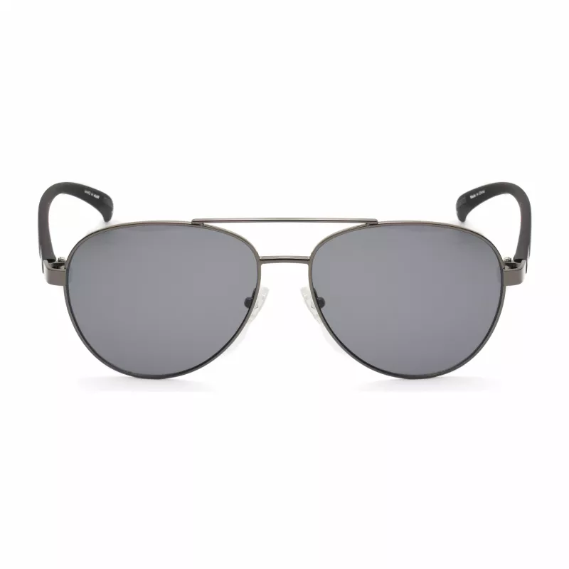 KENNETH COLE KC1318-5808A Vyriški akiniai nuo saulės – klasikinis stačiakampis metalinis rėmas su UV400 apsauga (58/15/140 mm)