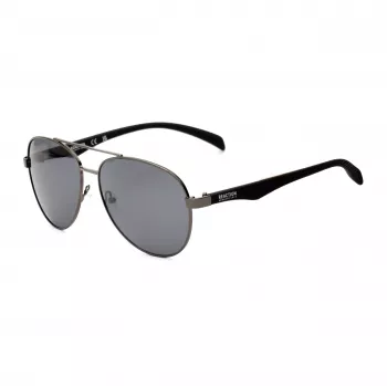 KENNETH COLE KC1318-5808A Vyriški akiniai nuo saulės – klasikinis stačiakampis metalinis rėmas su UV400 apsauga (58/15/140 mm)