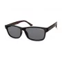 Kenneth Cole KC2985-5801A Vyriški stačiakampiai acetatiniai akiniai nuo saulės - Juoda/Pilka 58mm
