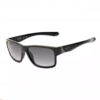 KENNETH COLE MAN KC1246-5801B Akiniai - Blizgantis juodas rėmelis, pilki polikarbonatiniai lęšiai, 58 mm