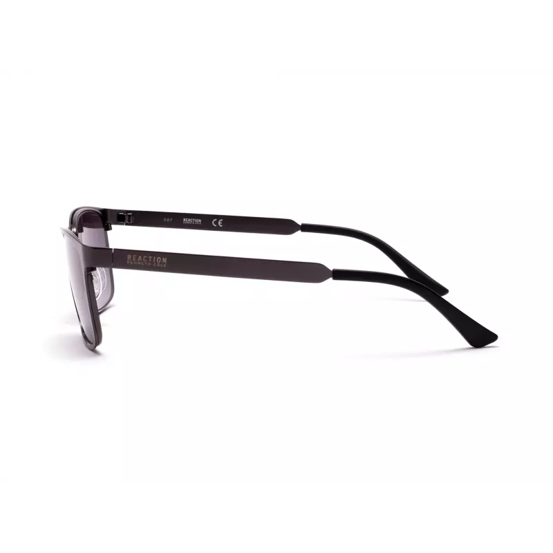 KENNETH COLE MAN KC1329-5709B Stačiakampiai akiniai nuo saulės - Blizgantis juodas rėmelis, dūminiai lęšiai, 57 mm