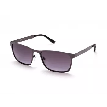 KENNETH COLE MAN KC1329-5709B Stačiakampiai akiniai nuo saulės - Blizgantis juodas rėmelis, dūminiai lęšiai, 57 mm